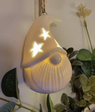 Load image into Gallery viewer, White Light up Hanging Santa