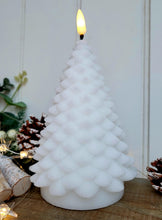Load image into Gallery viewer, Christmas tree white faux candle