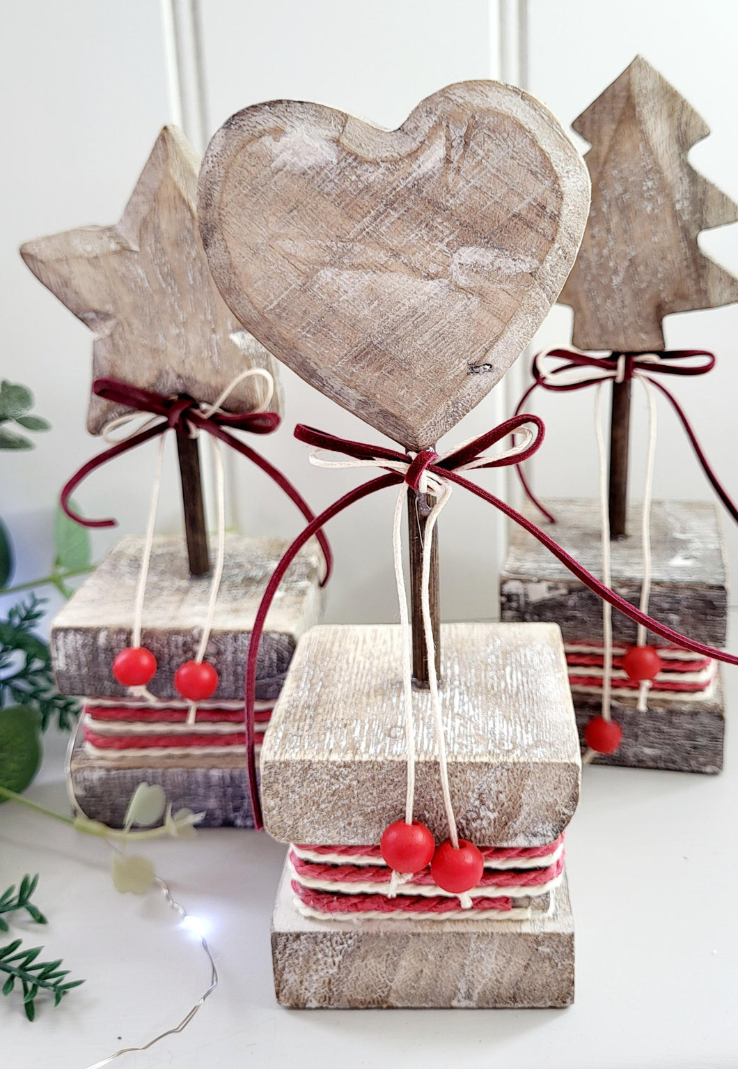 Wooden Heart, Tree or Star