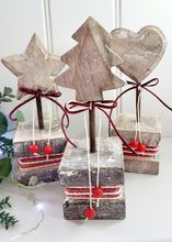 Load image into Gallery viewer, Wooden Heart, Tree or Star