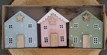 Load image into Gallery viewer, Wooden Star Houses