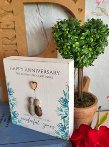 Anniversary Pebble Block