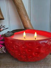 Load image into Gallery viewer, Ceramic Strawberry Candle