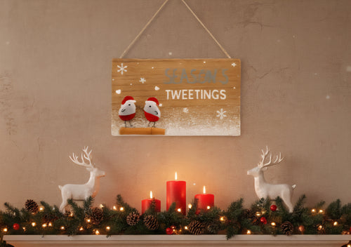 Pebble Robin Hanging Plaque