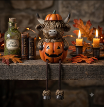 Load image into Gallery viewer, Highland Cow Pumpkin
