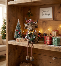Load image into Gallery viewer, Highland Cow for Christmas