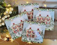 Load image into Gallery viewer, Christmas Cottage Coasters
