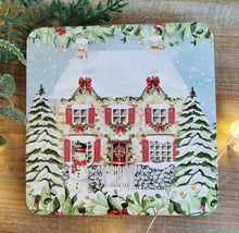 Load image into Gallery viewer, Christmas Cottage Coasters