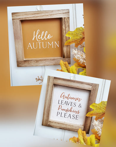 Autumn Framed Word Pictures