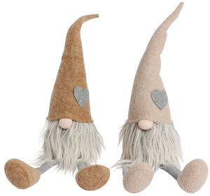 Natural Rustic Gonk (Large) with Heart on Hat
