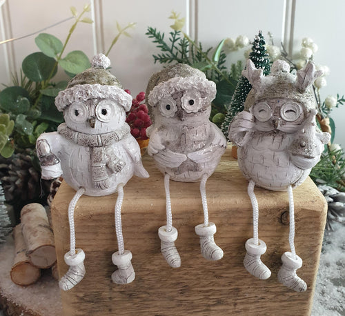 Woodland Winter Owls