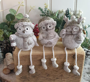 Woodland Winter Owls