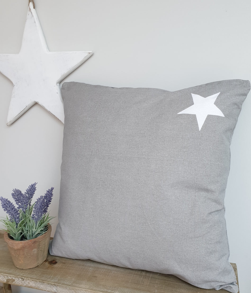 Dove grey cushion