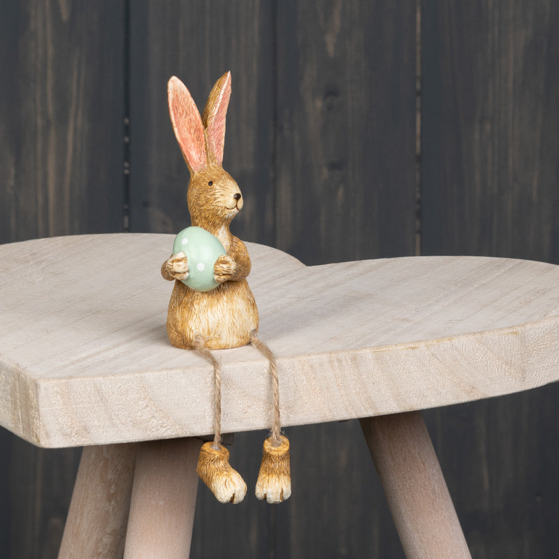 Dangly leg Bunny holding egg