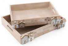 Load image into Gallery viewer, Wooden House and tree Trays