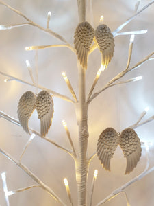 White angel wing hanger