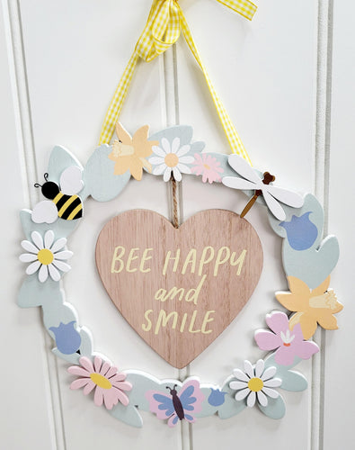 Cottage Garden Wooden Wreath