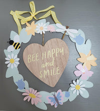 Load image into Gallery viewer, Cottage Garden Wooden Wreath