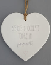 Load image into Gallery viewer, Ceramic heart hanger