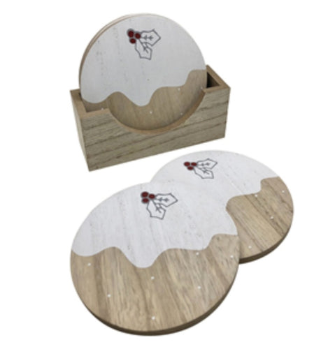 Christmas Pudding Coasters