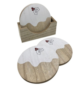 Christmas Pudding Coasters