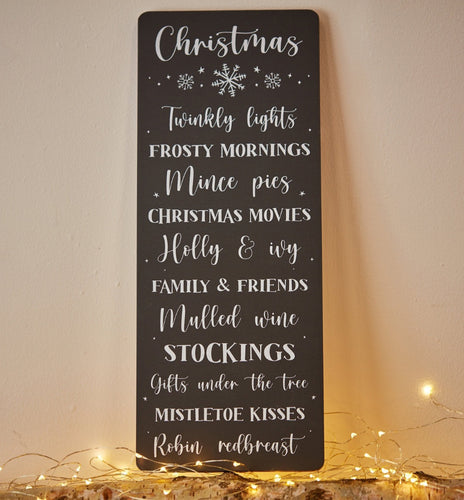 Christmas Word Plaque
