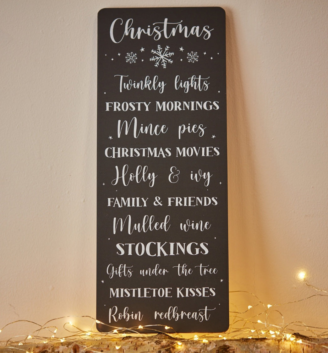Christmas Word Plaque