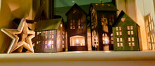Load image into Gallery viewer, Nordic metal house tea light holder