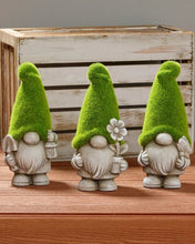 Load image into Gallery viewer, Flocked Green Hat Gnomes/Gonks