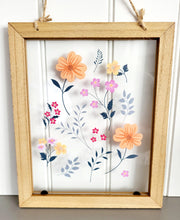 Load image into Gallery viewer, Floral Printed Glass Picture