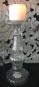 Glass Candlestick - Large