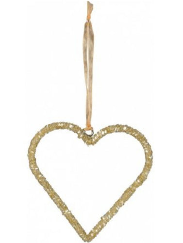 Beaded Heart Hanger