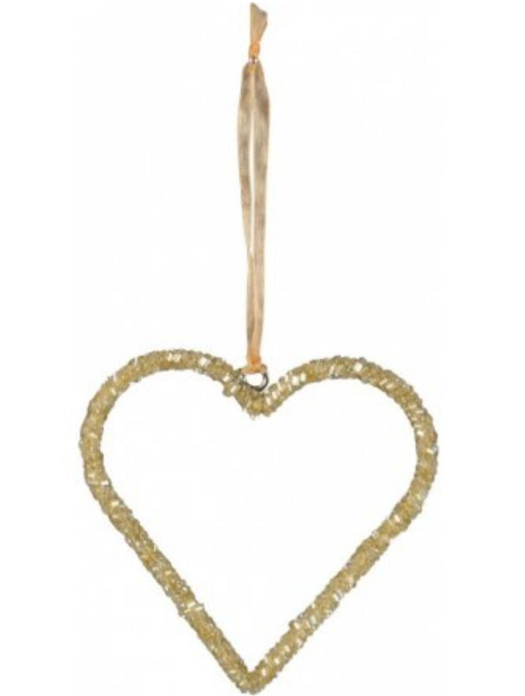 Beaded Heart Hanger