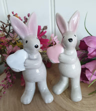 Load image into Gallery viewer, Grey Ceramic Rabbit