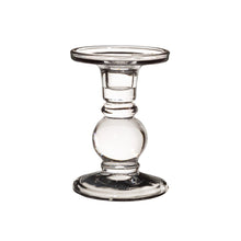 Load image into Gallery viewer, Pink or Grey Glass candle holders