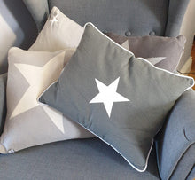 Load image into Gallery viewer, Grey Star Cushions