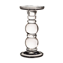 Load image into Gallery viewer, Pink or Grey Glass candle holders