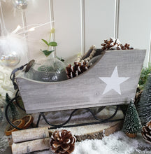 Load image into Gallery viewer, Wooden Sleigh - Grey