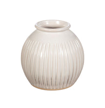 Load image into Gallery viewer, Large grooved Ball Vase