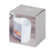 Load image into Gallery viewer, White Heart Oil/wax melt Burner