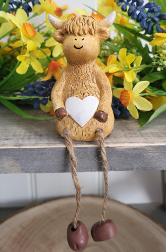 Highland Cow Shelf Sitter