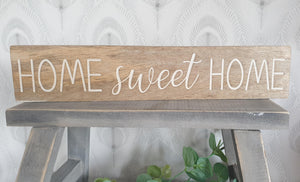 Wooden 'Home Sweet Home' Sign