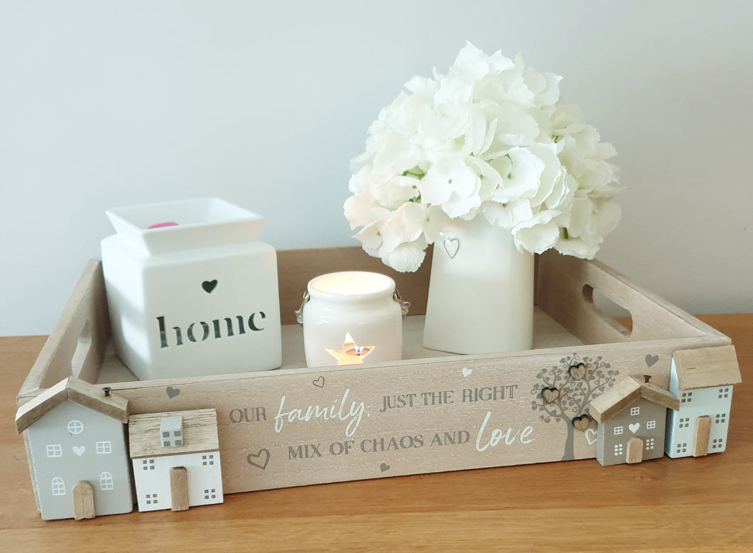 Wooden House and tree Trays