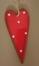 Load image into Gallery viewer, Nordic Red Ceramic Heart hanger