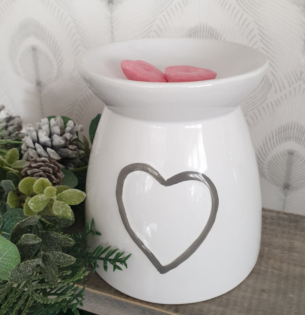 Large White Ceramic Wax melt Burner
