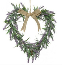Load image into Gallery viewer, Lavender Heart Wreath