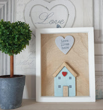 Load image into Gallery viewer, Framed &#39;Love Lives Here&#39; 3D Picture