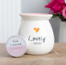 Load image into Gallery viewer, Lovely Mum wax melt burner gift set
