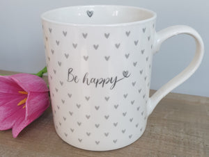 Grey Hearts Mug
