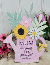 Load image into Gallery viewer, Cottage Garden Wooden Watering Can Plaque